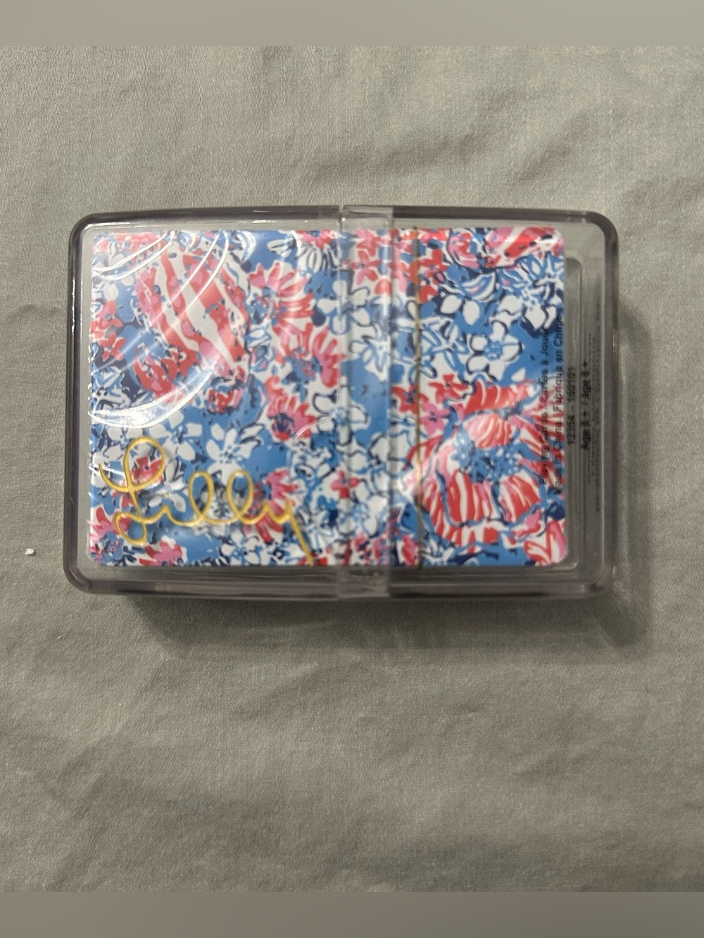 Lilly Pulitzer Playing Cards Deck Set in Acrylic Case